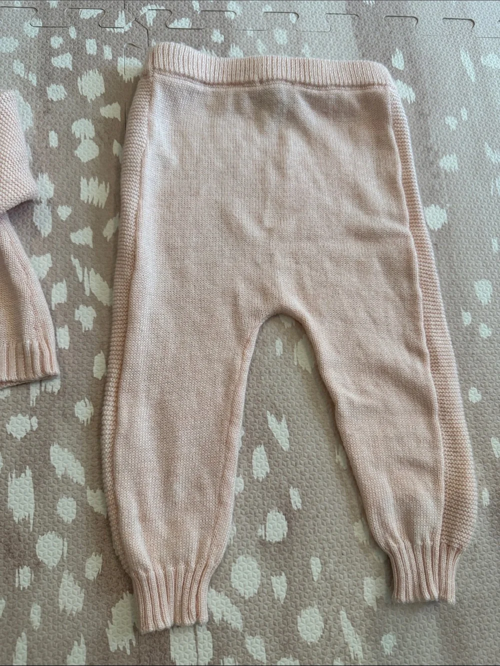 Splendid Baby Girl 2-Piece Blush Pink Sweater & Pants Set 6-9M Soft Knit